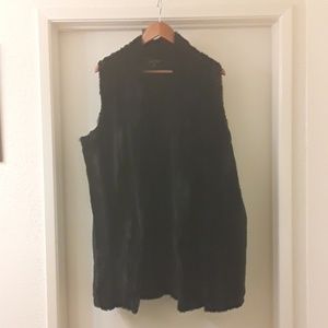 Slinky brand faux fur vest